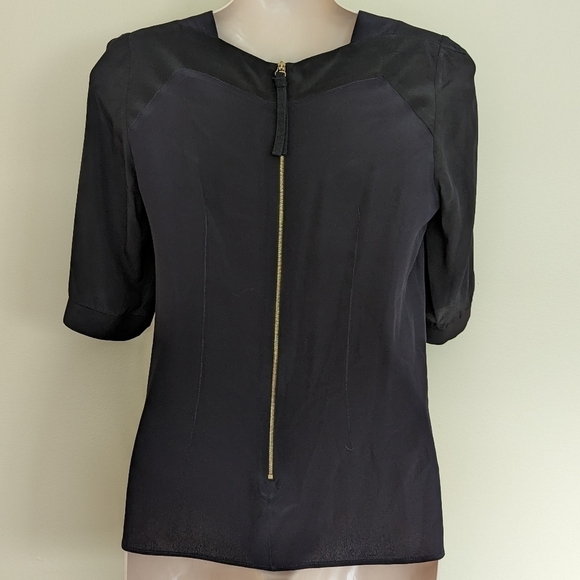 Marni square neck silk blend blouse short sleeve 38 small - Picture 4 of 15